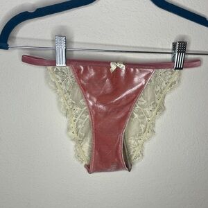 NWT Skims Velvet Lace Bikini in Terracotta Size S